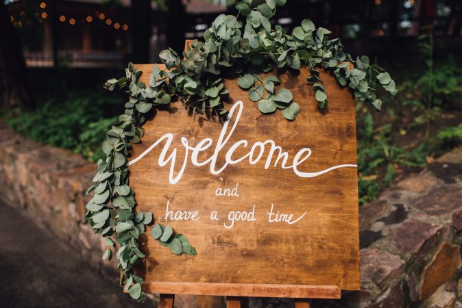 Handmade,Wooden,Board,With,Welcome,Sign,On,It,Decorated,With Handmade,Wooden,Board,With,Welcome,Sign,On,It,Decorated,With